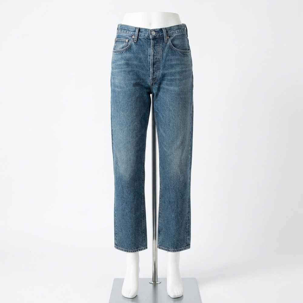 NEW AGOLDE 90s mid rise loose fit jeans in portrait blue